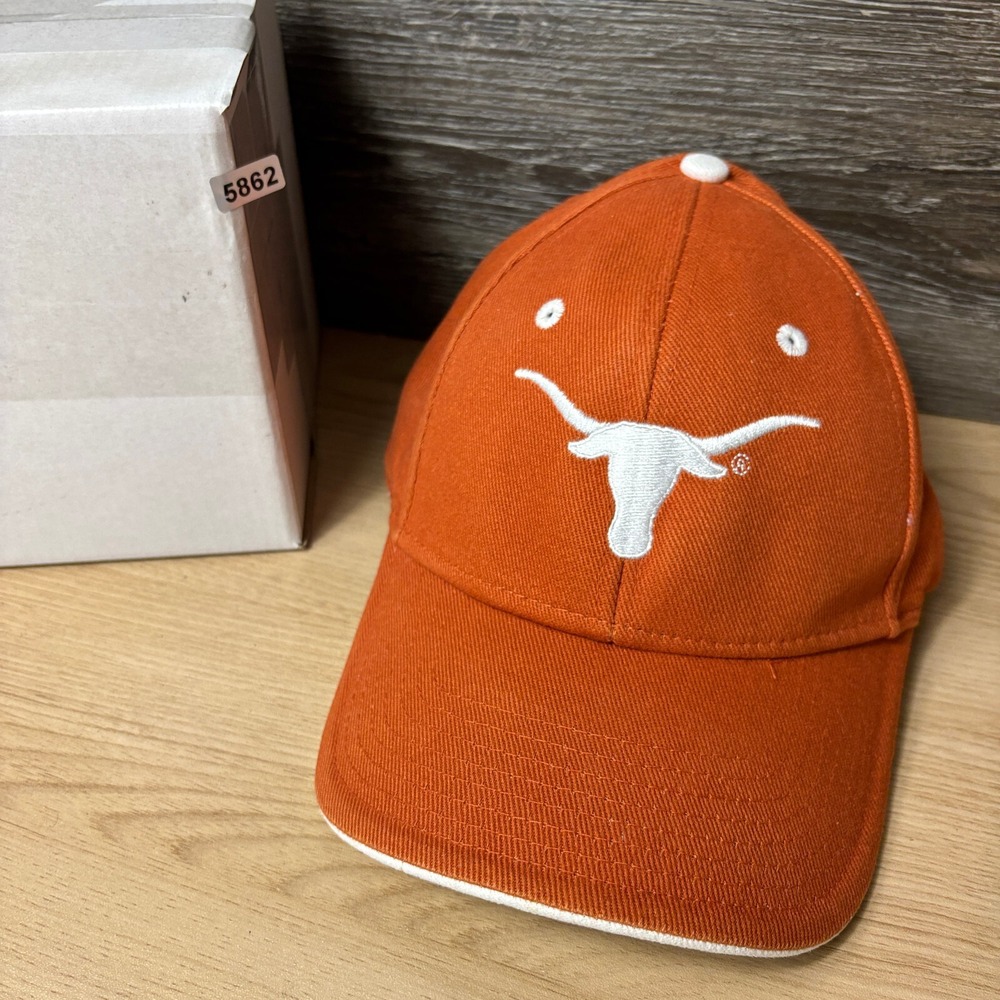 Texas Longhorns Hat Cap Strap‎ Back Orange Football College Adjustable - Picture 8 of 8